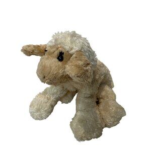 Gund Lamb Plush Large Ewenice Curly Wool Woolly Sheep Cream Tan Black Eyes HTF